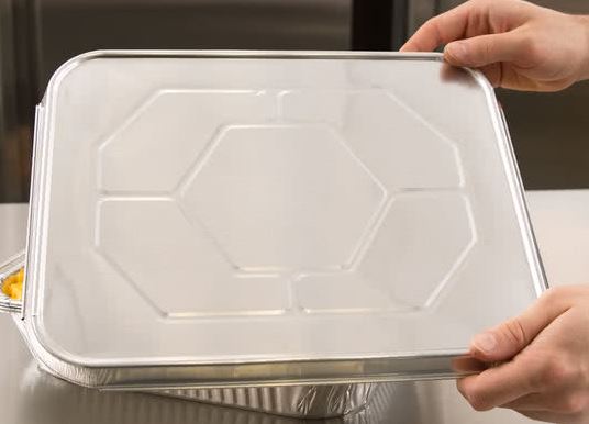 LID FOR 1/2-SIZE ALUM TIN 100/ 12.31" x 9.94" x .63"