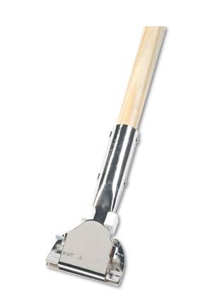 SNAP ON WOOD HANDLE ONLY, DUST MOP HNDL 60"L (BWK1490)